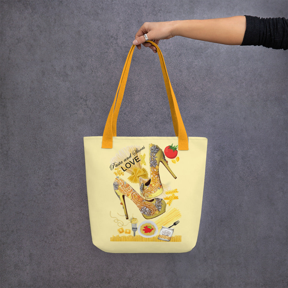 Tote bag 'Pasta and shoes'