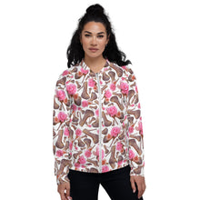 Load image into Gallery viewer, Dreamy Bomber Jacket &#39;Rose pink flower&#39;
