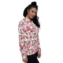 Load image into Gallery viewer, Dreamy Bomber Jacket &#39;Rose pink flower&#39;
