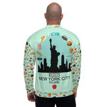 Load image into Gallery viewer, Unisex Bomber Jacket Jack &#39;Time Square NYC&#39;
