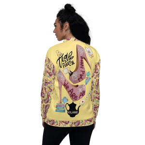 Bomber Jacket 'All mad here'