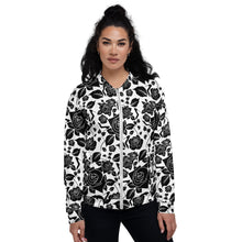 Load image into Gallery viewer, Bomber Jacket &#39;Black Roses&#39;
