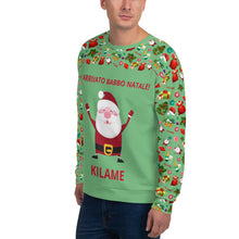 Load image into Gallery viewer, Sweatshirt Green &#39;E&#39; arrivato Babbo Natale&#39;
