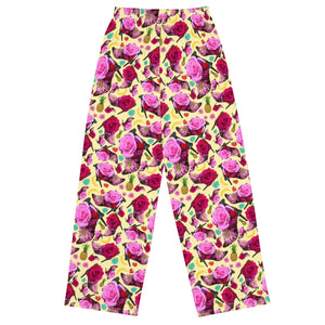 Unisex wide-leg pants 'Jungle Flower'