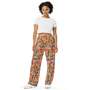 Unisex wide-leg pants 'Tropical Vibe'