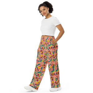 Unisex wide-leg pants 'Tropical Vibe'