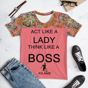 Women's T-shirt 'Think like a BOSS'