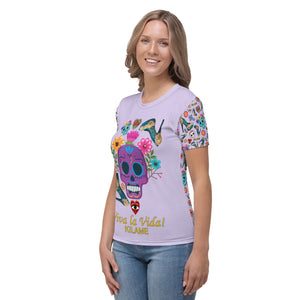 Women's T-shirt 'Skull viva la vida'
