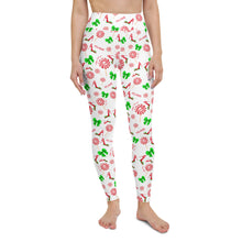 Load image into Gallery viewer, Leggings Peppermint &#39;Happy Holidays&#39;
