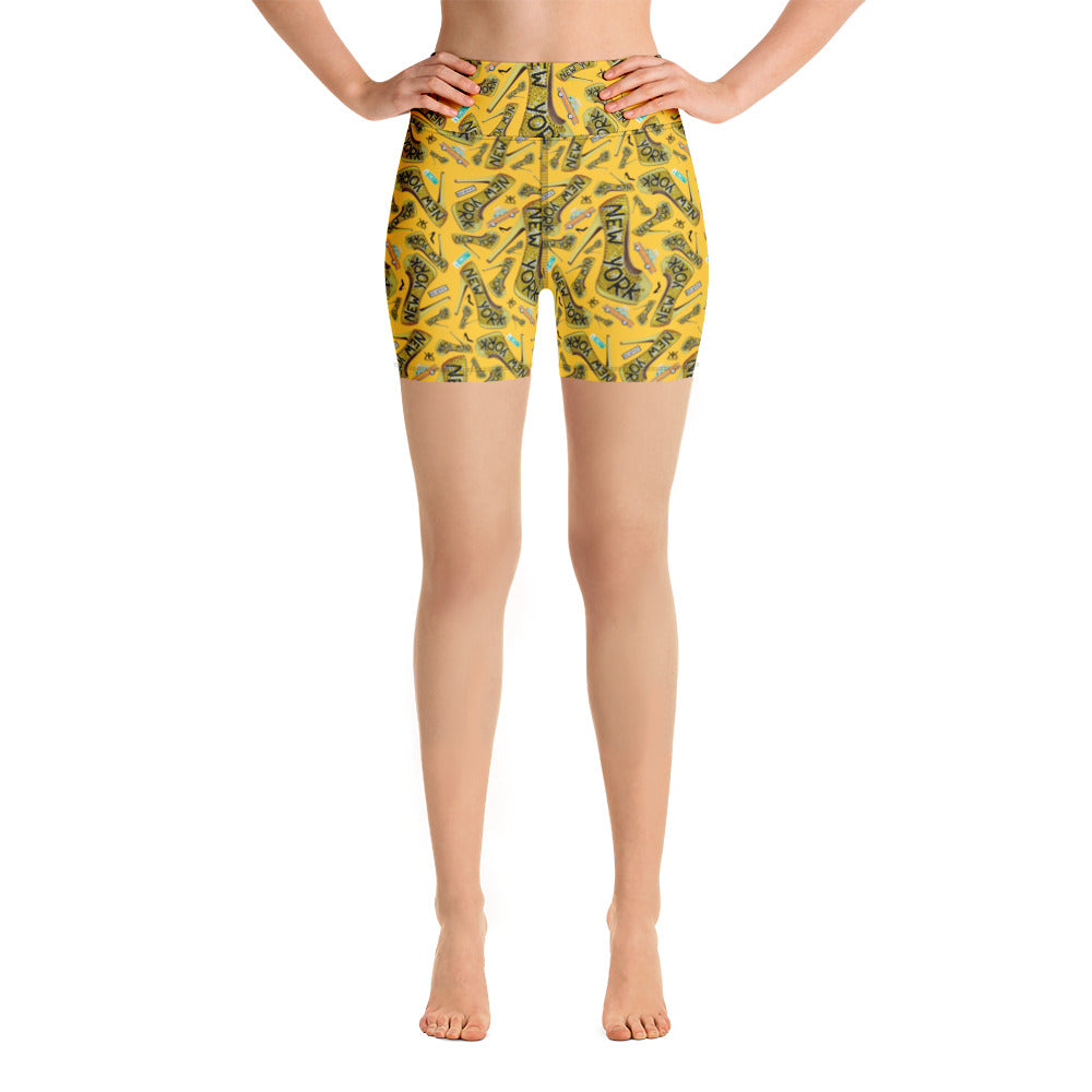 Yoga Shorts 'Yellow cab'