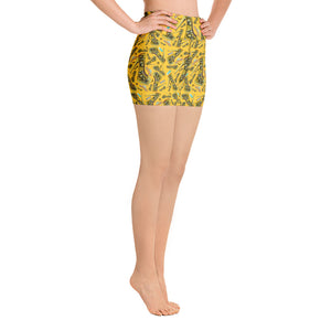 Yoga Shorts 'Yellow cab'