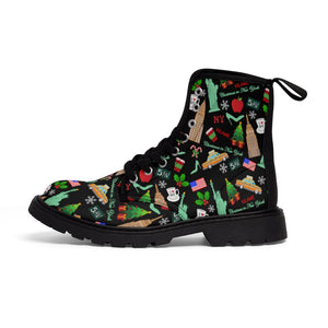 Women's Canvas Boots east 'Christmas in New York'