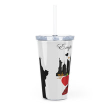 Load image into Gallery viewer, Plastic Tumbler with Straw &#39;Empire State of dreams&#39;
