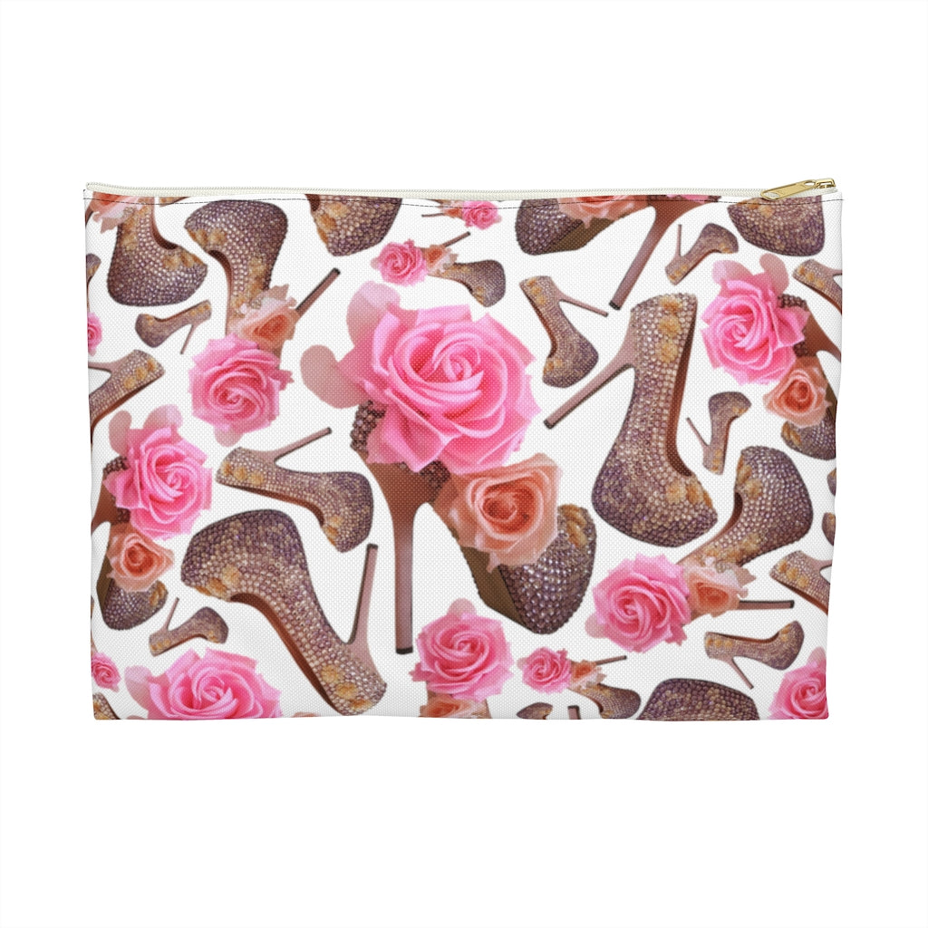 Accessory Pouch  Tue 'Rose pink flower'