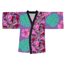 Load image into Gallery viewer, Long Sleeve Kimono Robe &#39;Jungle Fashion&#39;
