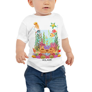 Baby Jersey Short Sleeve Tee 'Baby Ocean' 6-24m