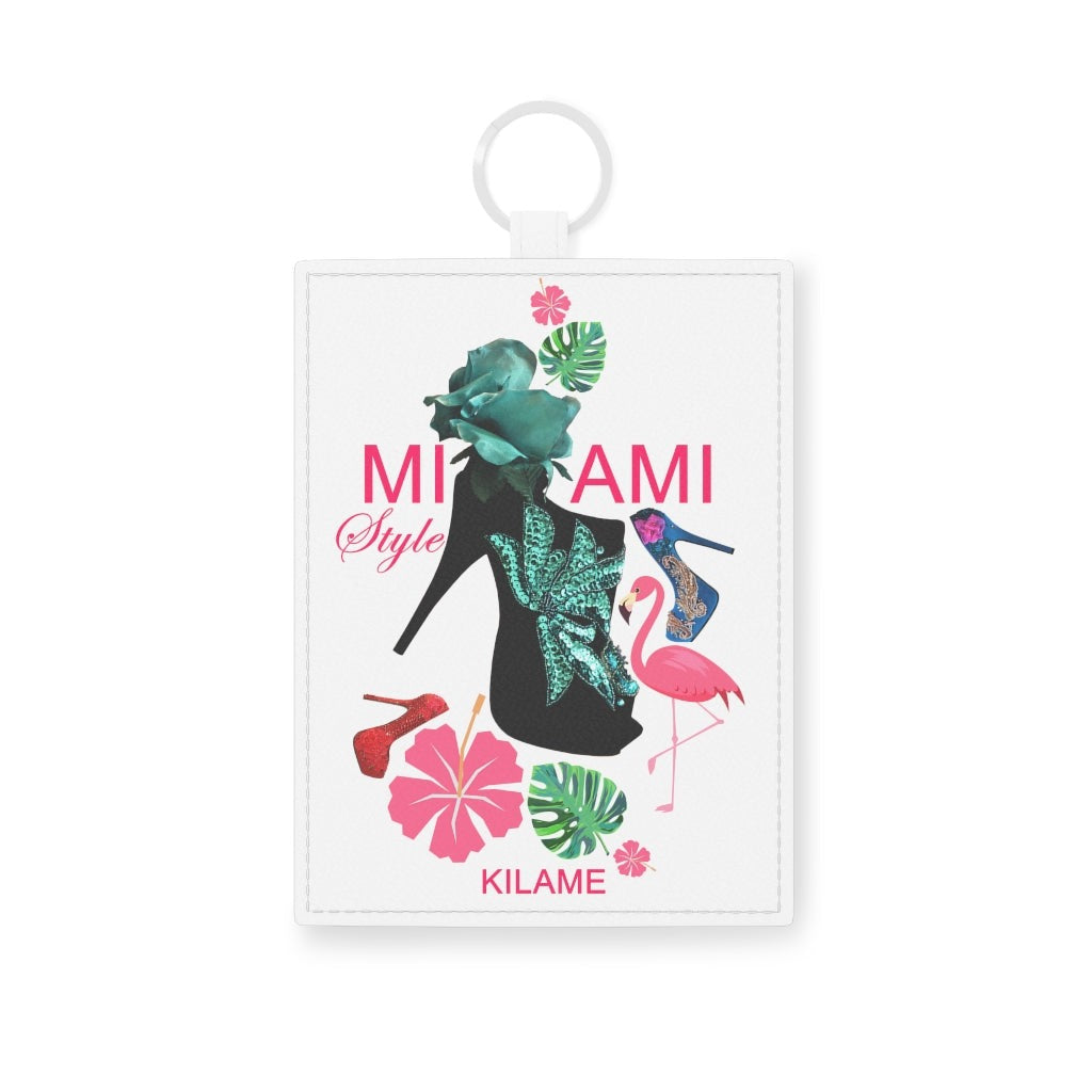 Saffiano Leather Card Holder 'Miami Style'