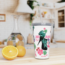 Load image into Gallery viewer, Plastic Tumbler with Straw &#39;Miami Style&#39;

