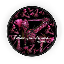 Load image into Gallery viewer, Wall clock &#39;Follow your dreams&#39;
