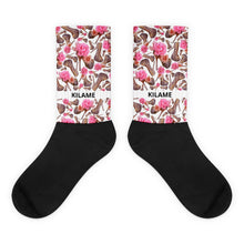 Load image into Gallery viewer, Socks &#39;Rose pink flower&#39;
