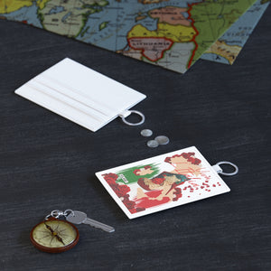 Saffiano Leather Card Holder 'Viva L'Italia'