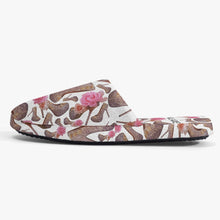 Load image into Gallery viewer, Classic Cotton Slippers &#39;Rose pink flower&#39;
