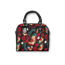 Load image into Gallery viewer, Shoulder Handbag &#39;Fiori rosso nero&#39;

