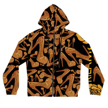 Load image into Gallery viewer, Women’s Full-Zip Hoodie Iopa &#39;Gold Shoes&#39;
