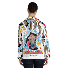 Load image into Gallery viewer, Women’s Full-Zip Hoodie &#39;Medusa white&#39;
