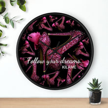 Load image into Gallery viewer, Wall clock &#39;Follow your dreams&#39;
