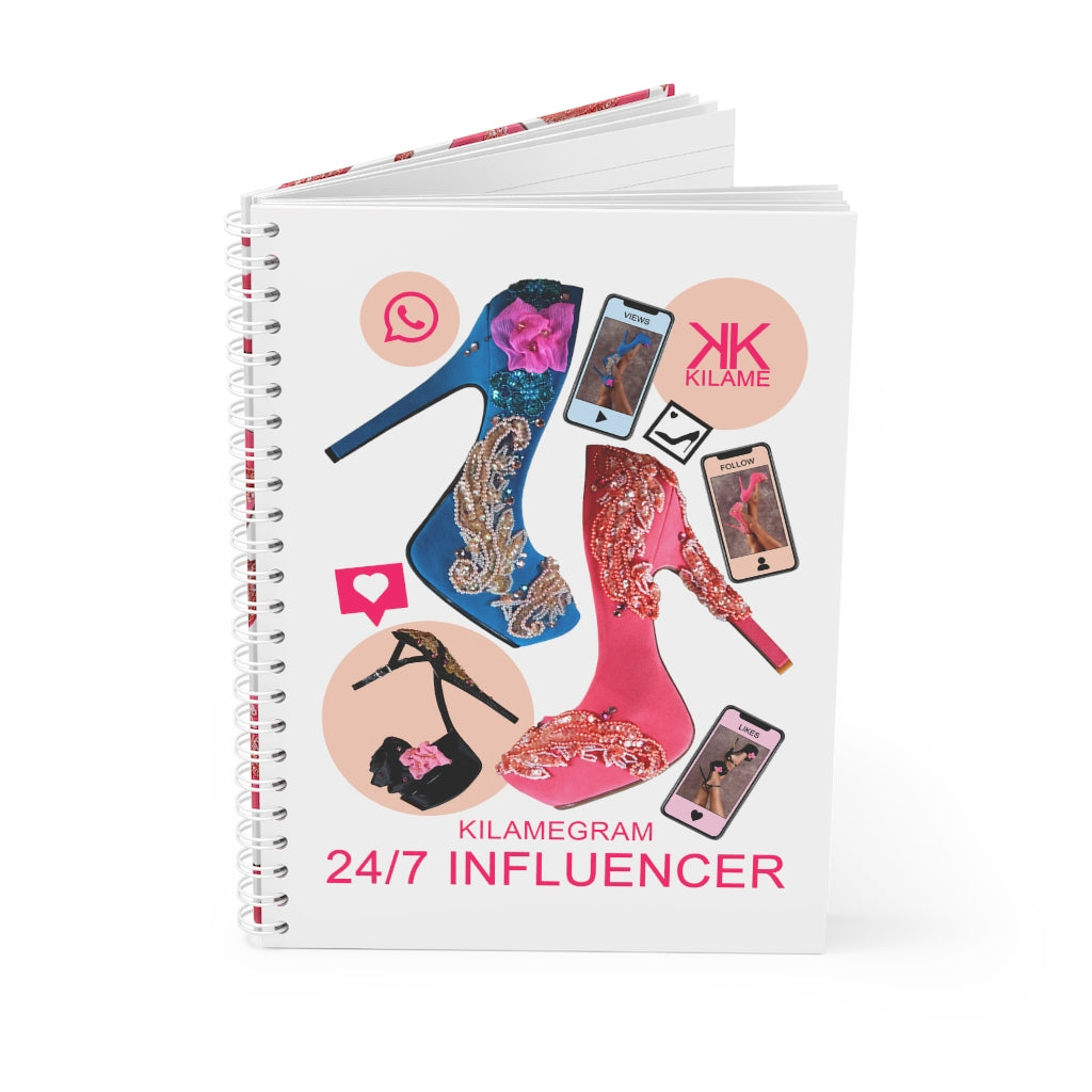 Spiral Notebook '24/7 Influencer'