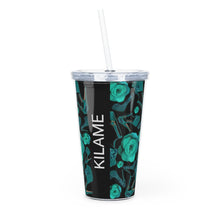 Load image into Gallery viewer, Plastic Tumbler with Straw &#39;Rose Verdi&#39;
