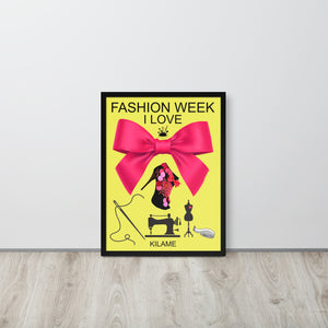 Framed poster 'Fashion Week'