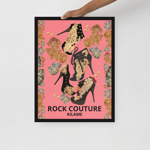 Framed poster 'Rock Couture'