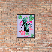 Load image into Gallery viewer, Framed poster &#39;Miami Style&#39;
