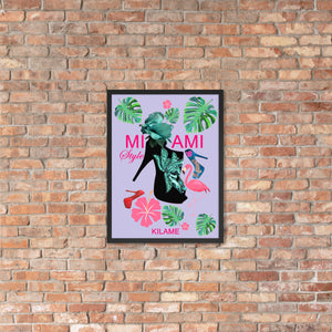 Framed poster 'Miami Style'