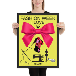 Framed poster 'Fashion Week'