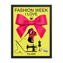 Load image into Gallery viewer, Framed poster &#39;Fashion Week&#39;
