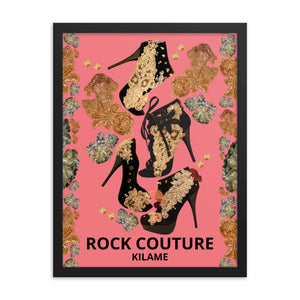 Framed poster 'Rock Couture'