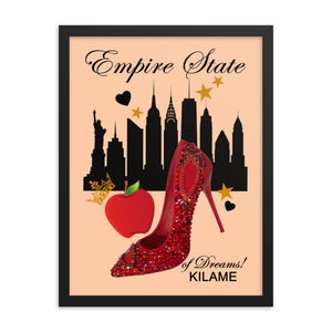 Framed poster 'Empire State of dreams'
