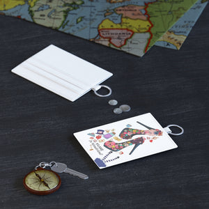 Saffiano Leather Card Holder 'Wonderland'