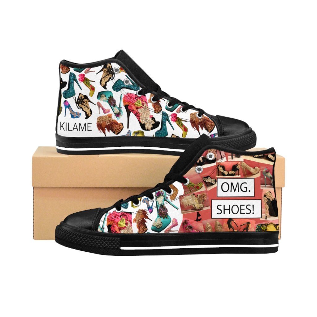 Women's High-top Sneakers 'OMG. Shoes'