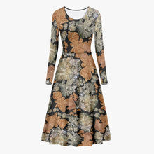 Load image into Gallery viewer, Crila Women&#39;s Long-Sleeve Dress &#39;Nude Embroidery&#39;
