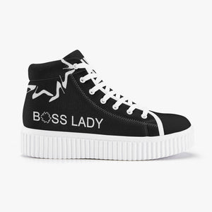 Women’s High Top Platform Sneakers 'Boss lady O'