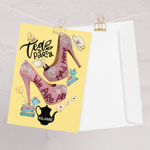 Greeting card (1 piece) 'Tea Party'