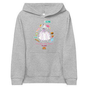 Kids fleece hoodie 'Pink Princess'