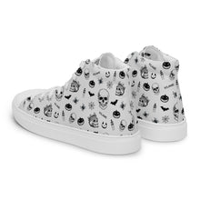 Load image into Gallery viewer, Men’s high top canvas shoes &#39;Skull&#39;
