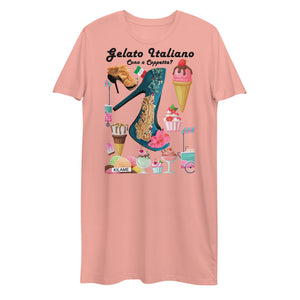 Organic cotton t-shirt dress 'Gelato Italiano'