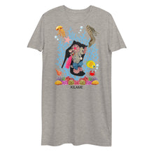 Load image into Gallery viewer, Organic cotton t-shirt dress Medusa Reef &#39;Ocean&#39;
