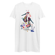 Load image into Gallery viewer, Organic cotton t-shirt dress &#39;Alice in wonderland&#39;

